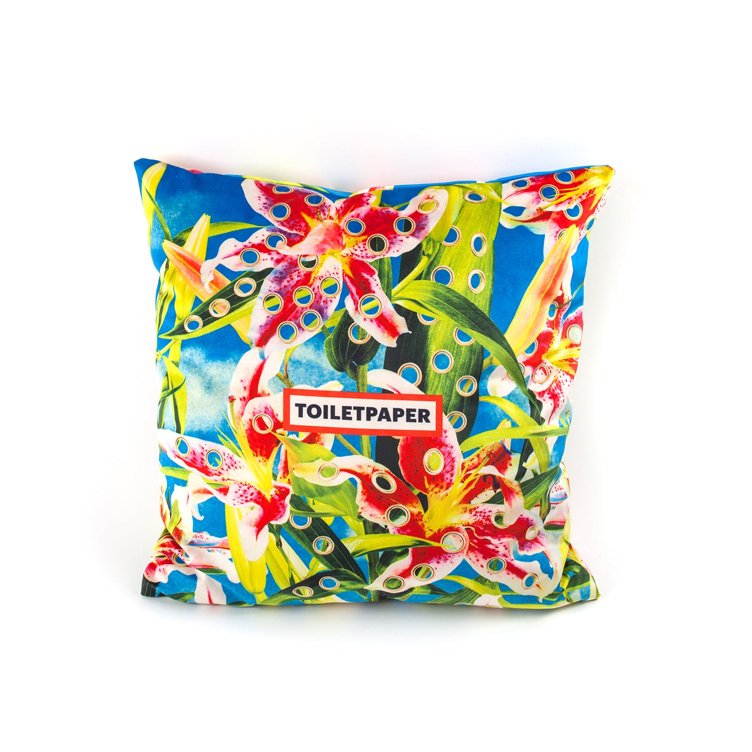Flowers With Holes Cushion Cover - Multicolour