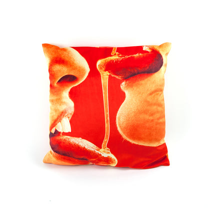 Honey Cushion Cover - Red