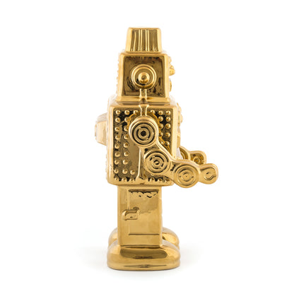 Robot - Gold Porcelain Object