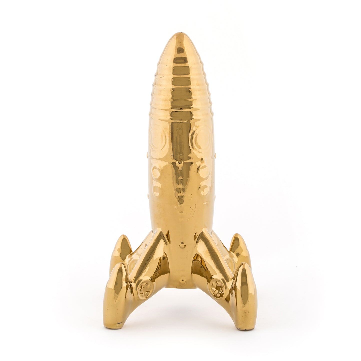 Spaceship - Gold Porcelain Object