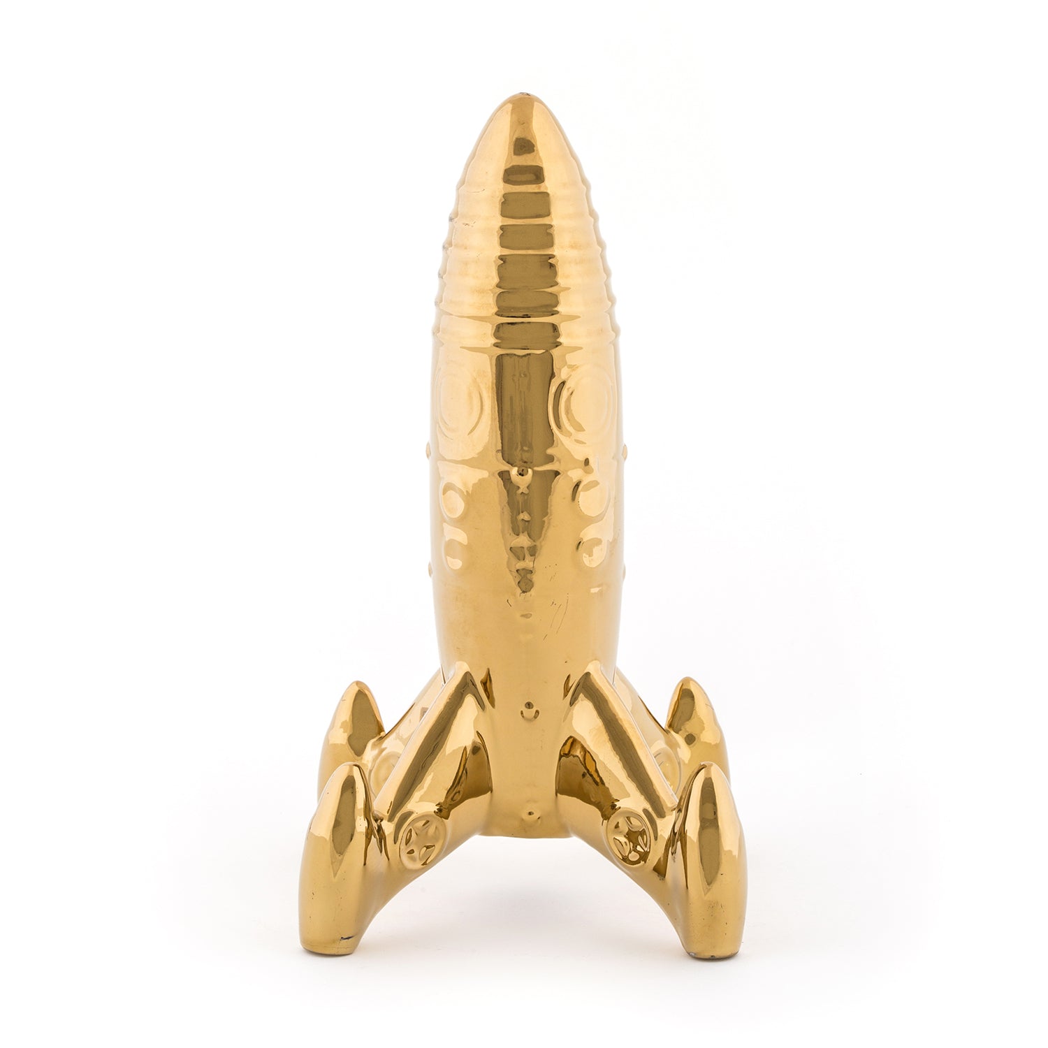 Spaceship - Gold Porcelain Object