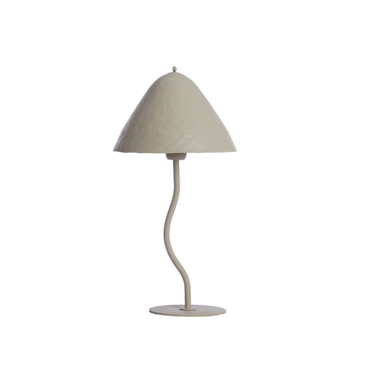 Matt Grey Toadstool Table Lamp