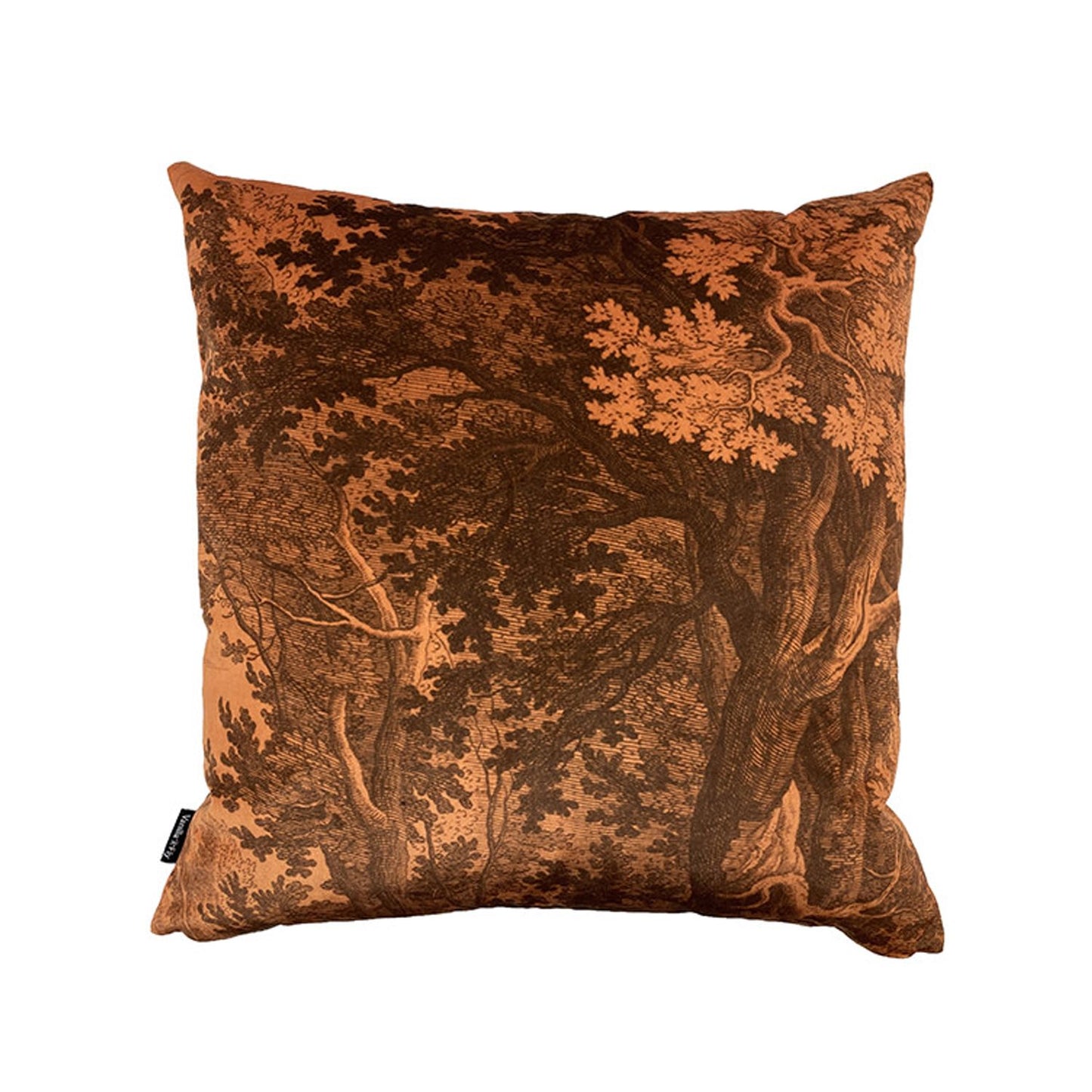 Orange Woods - Velvet Cushion