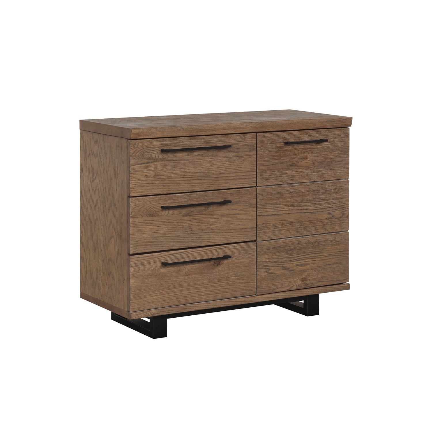 Elsworthy Dark Oak Sideboard Small Industrial Storage Cabinet