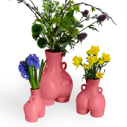 Medium Love Handles Booty Vase - Pink