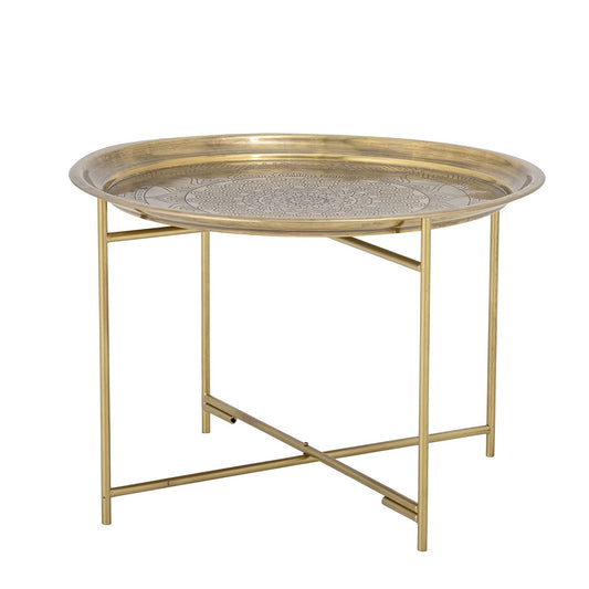 Dalia Tray Table - Brass & Iron