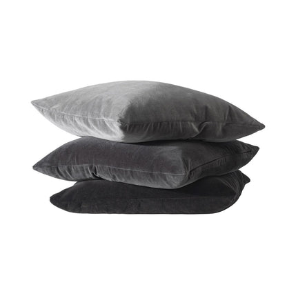 Velvet Soft Cushion - Cool Grey