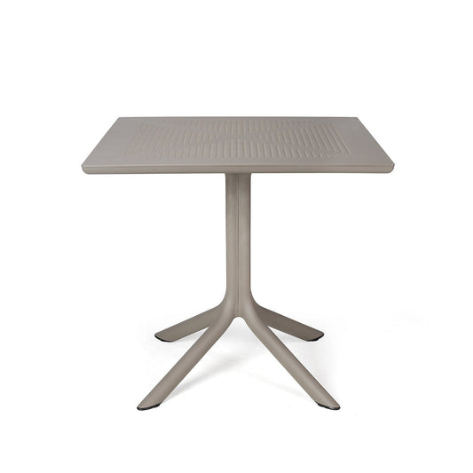 Clip 80cm Garden Table In Taupe