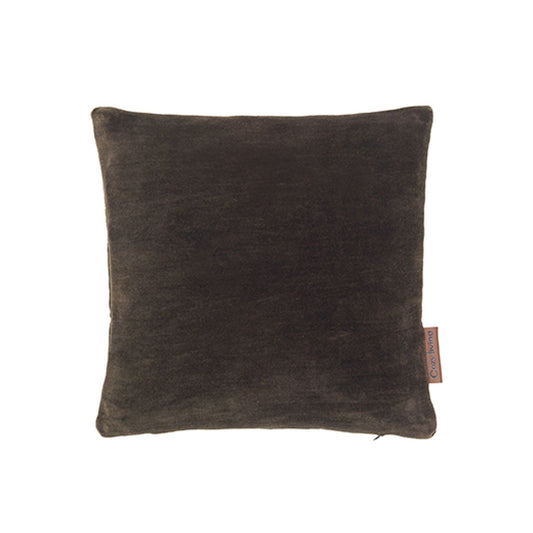 Velvet Soft Mini Cushion - Dark Chestnut