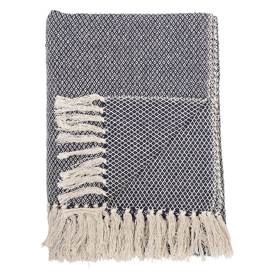 Barry Throw - Blue Recycled Cotton
