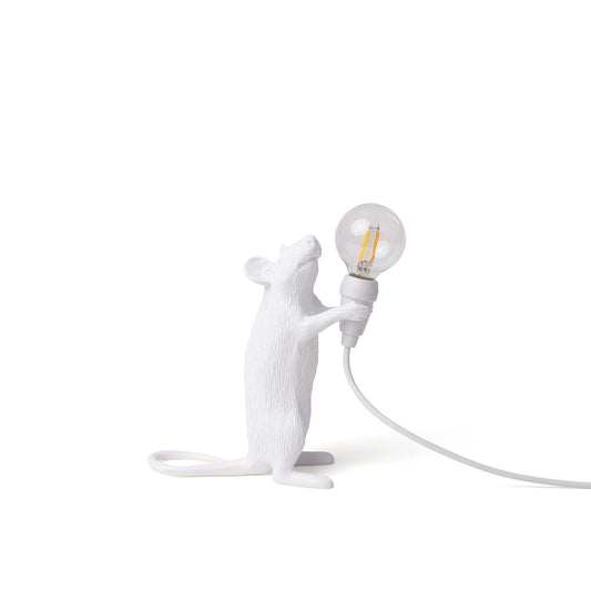 Mouse Standing Table Lamp - White