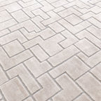 Glaze Floor Rug - Silver Tetris