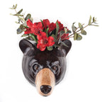Black Bear Wall Vase