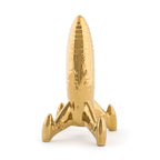 Spaceship - Gold Porcelain Object
