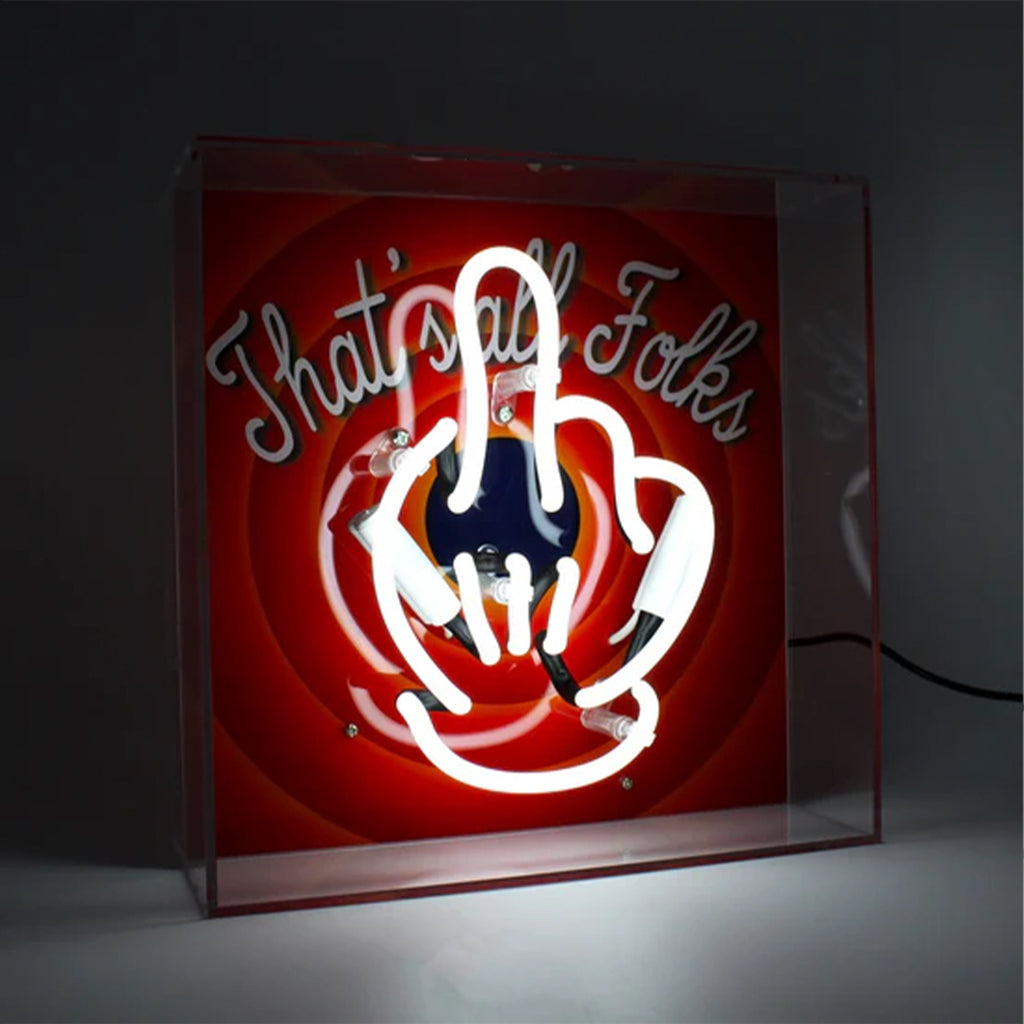 That's All Folks Light - White