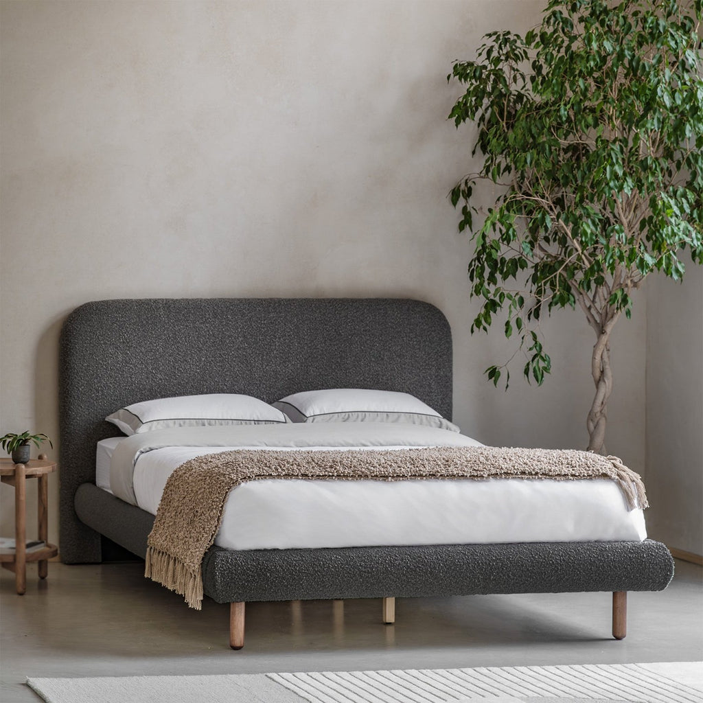 Amia 5ft Kingsize Bed - Charcoal