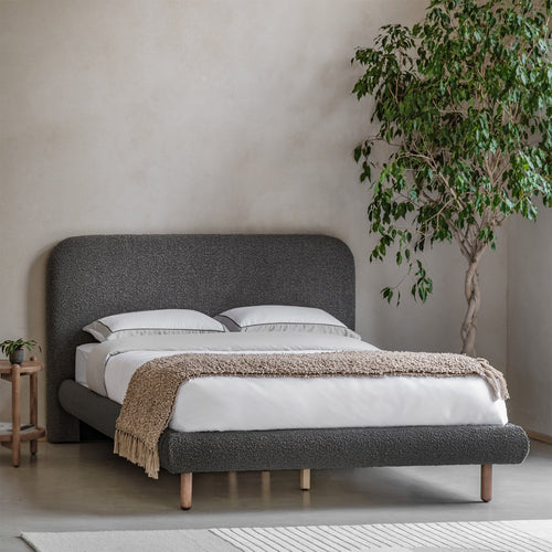 Amia 5ft Kingsize Bed - Charcoal