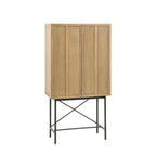 Ingrid 2 Door Cocktail Cabinet - Smoked
