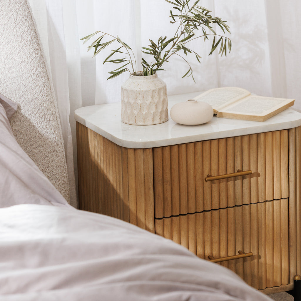 St Agnes 2 Drawer Bedside