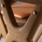 Rose Hill Oak Dining Table With Rounded Corners With Brass - 180cm Extending