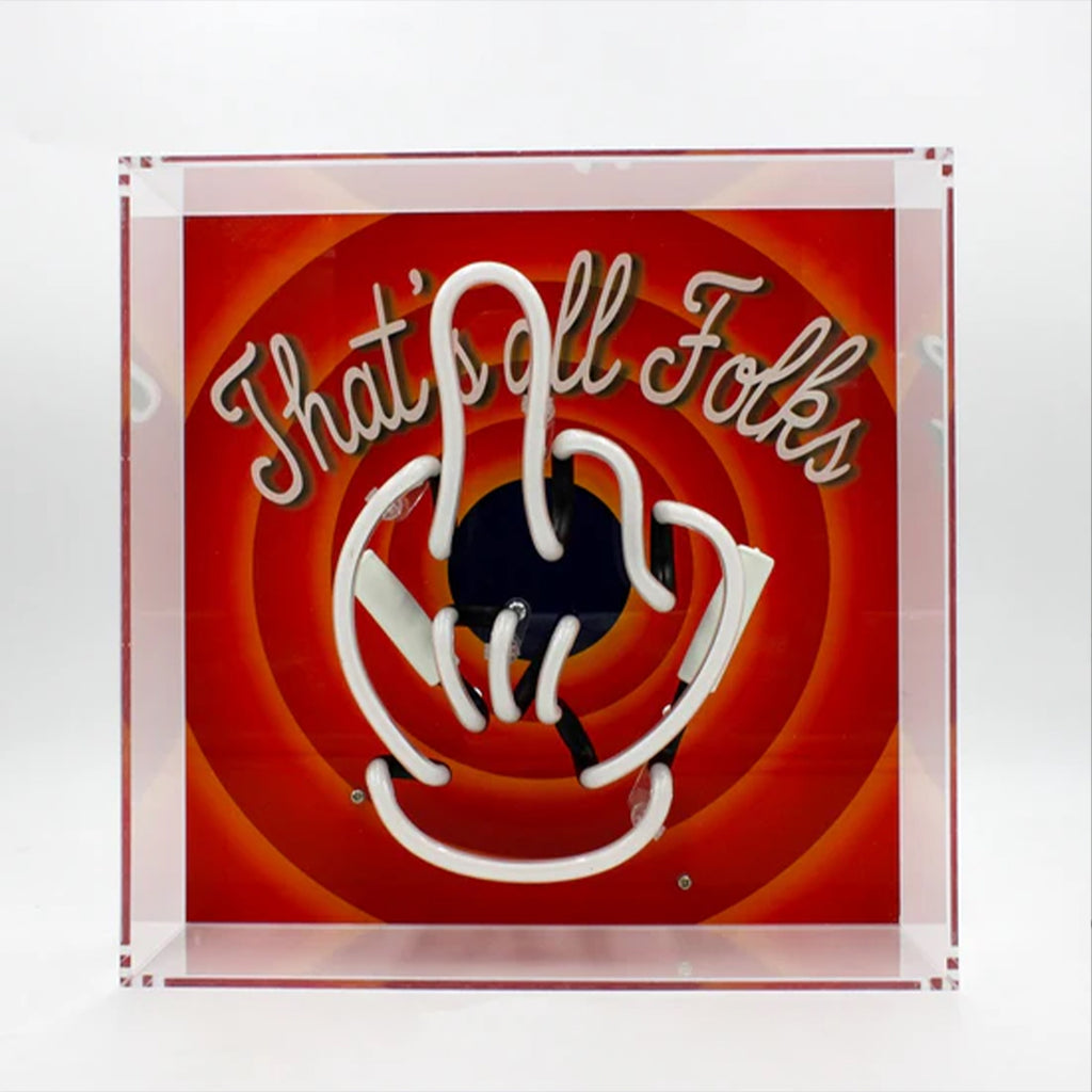 That's All Folks Light - White