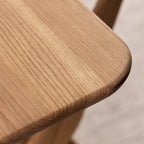 Rose Hill Oak Dining Table With Rounded Corners With Brass - 200cm Extending