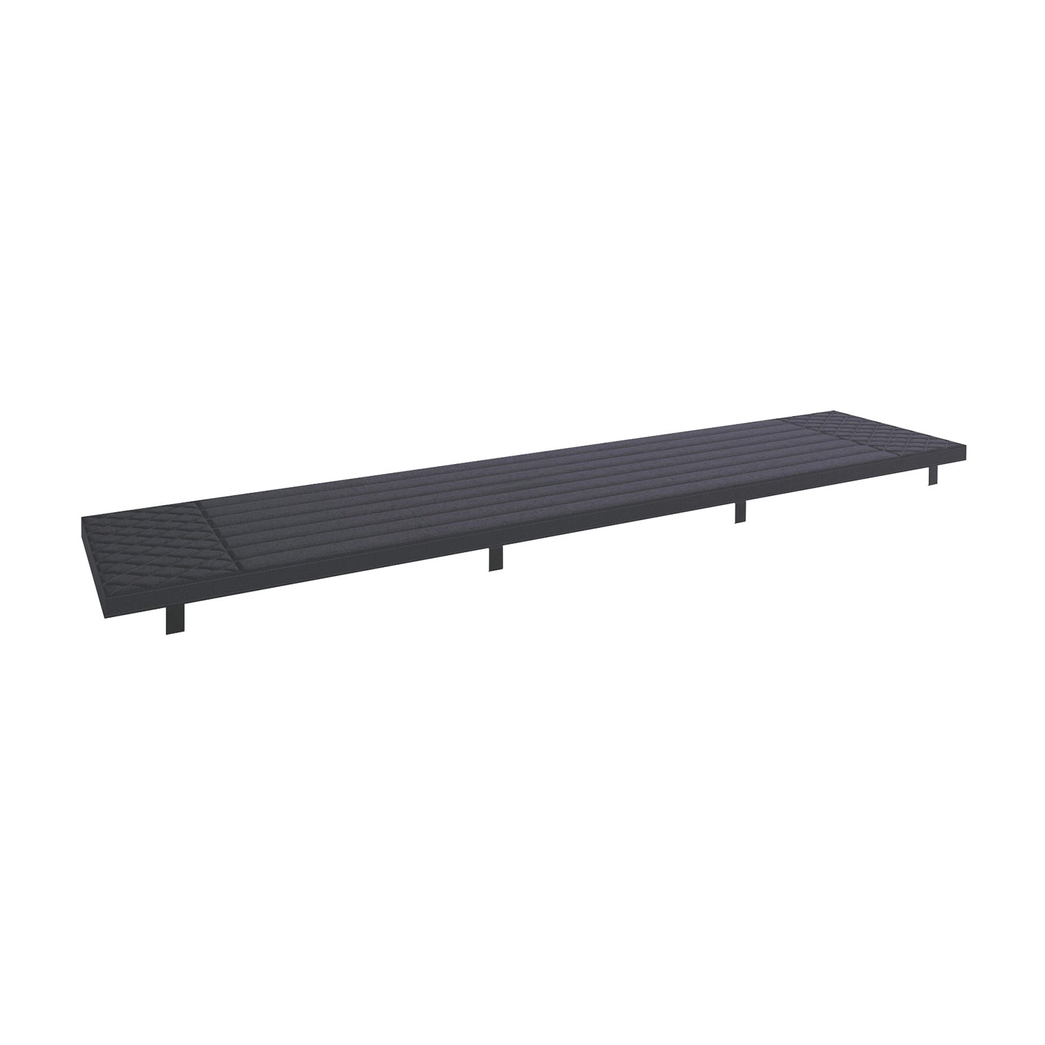 Elsworthy Dark Oak Dining Bench Cushion - 180cm Grey
