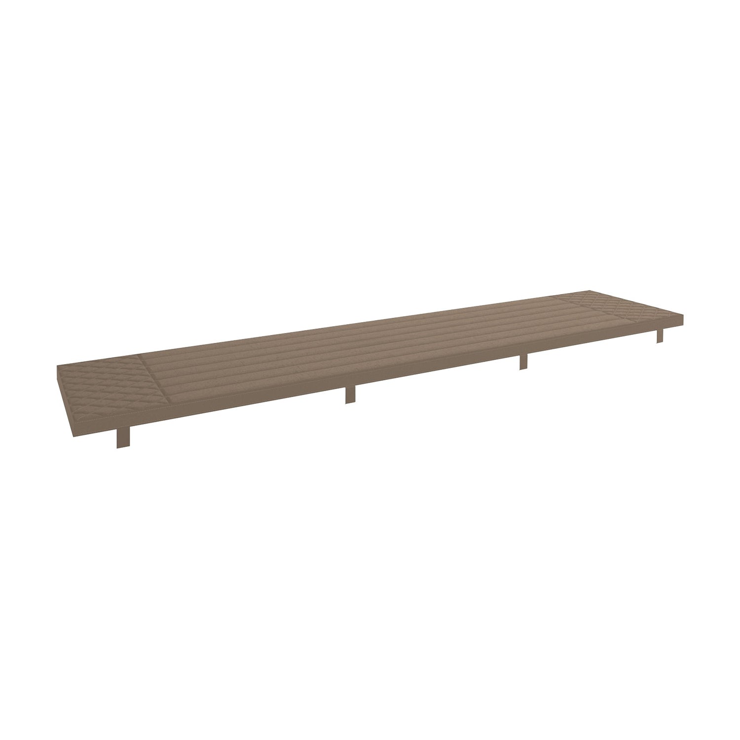 Elsworthy Dark Oak Dining Bench Cushion - 180cm Taupe