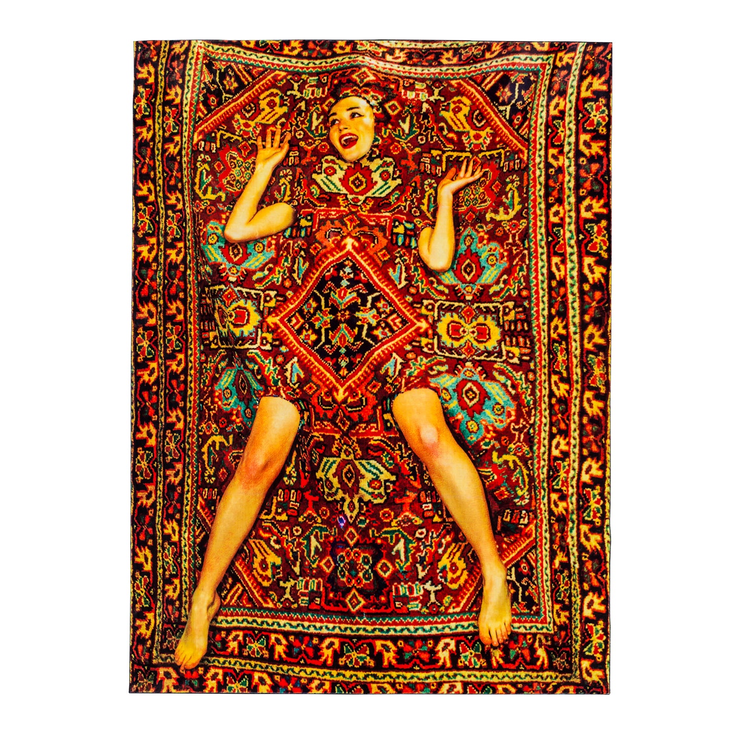 Lady On Carpet Rug - 200x280