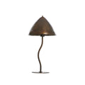 Dark Brown Bronze Table Lamp - Toadstool Shape