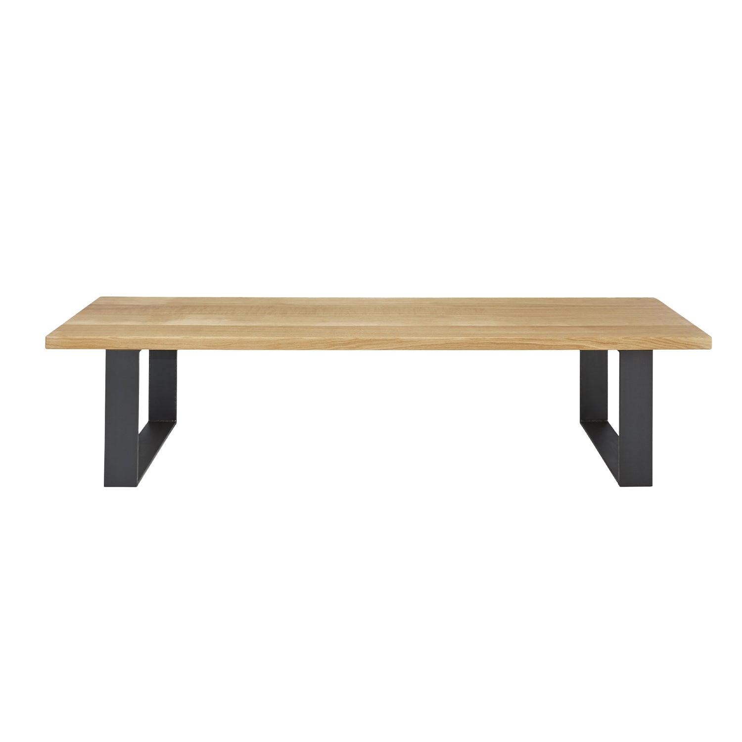 Kips Bay Ash Dining Bench With U Steel Legs
