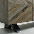 Phoenix Fumed Oak Sideboard - Narrow