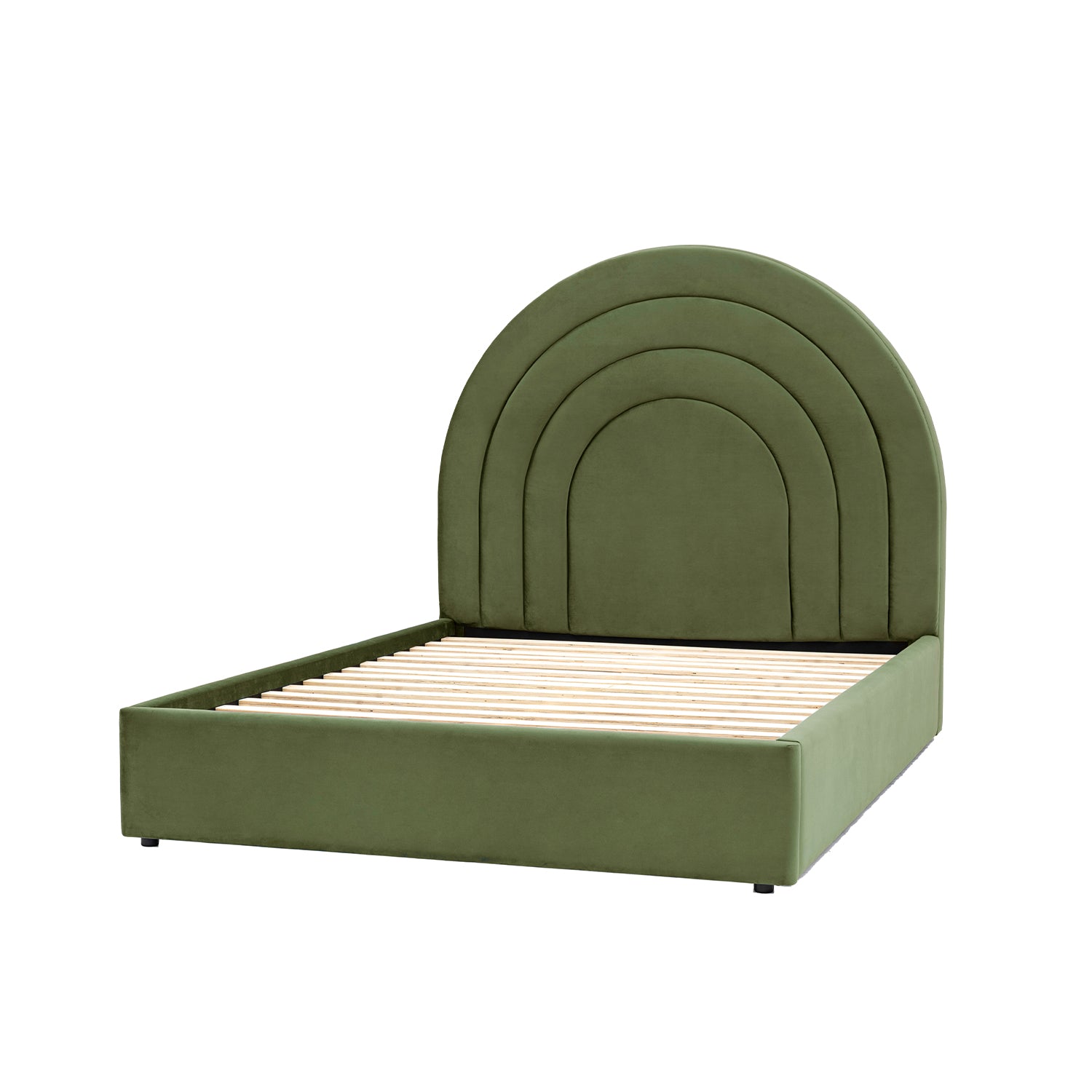 Emi 5ft Kingsize Bed:- Olive