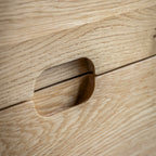 Maurice 5 Drawer Chest:- Natural