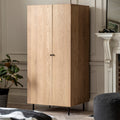 Ansel 2 Door Wardrobe - Natural