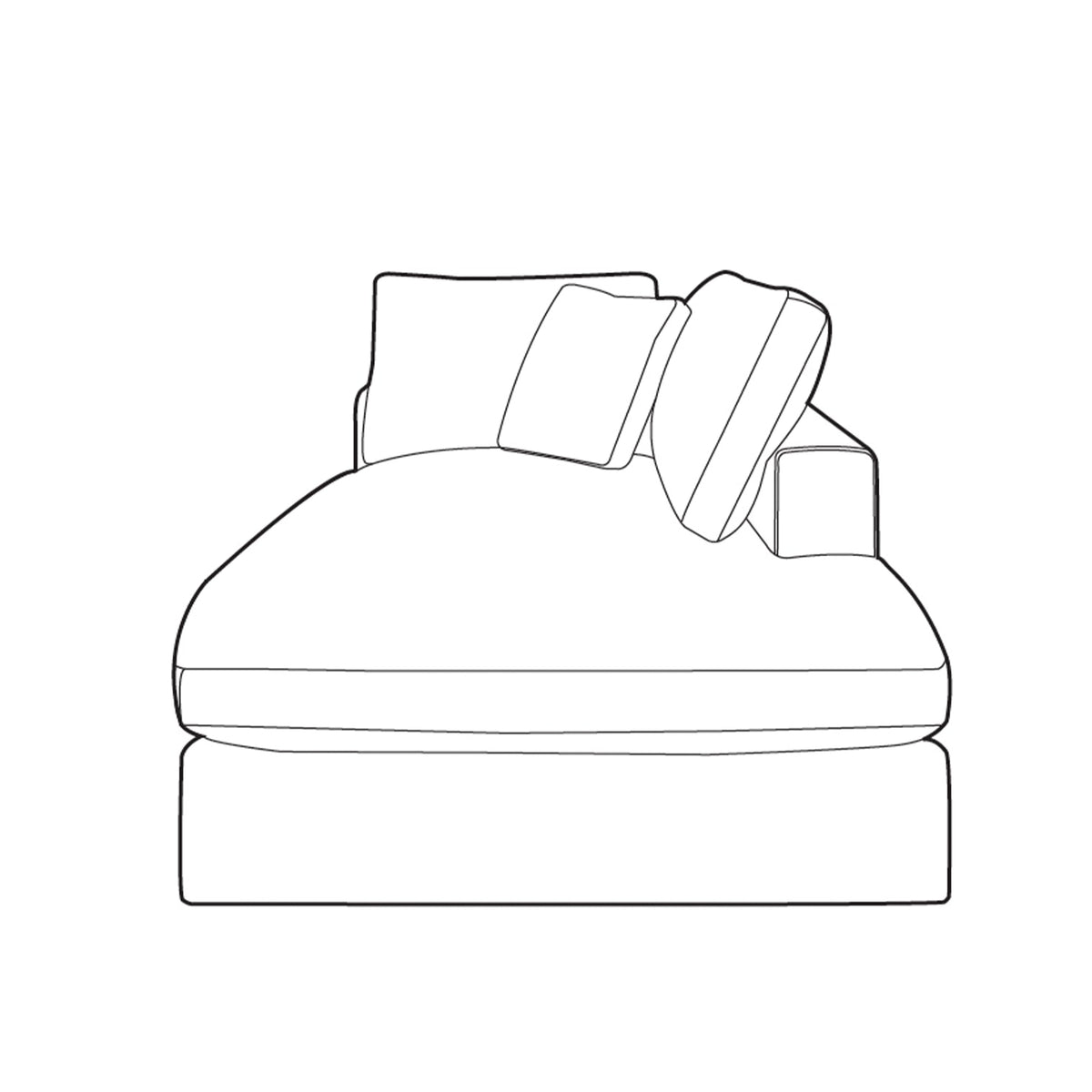 Margo Sofa Module - Chaise Unit RHF