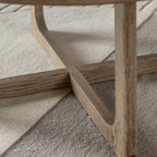 Maurice Round Coffee Table:- Smoked