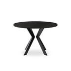 Elmhurst Ash Round Dining Table With Steel Base