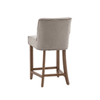 Harris Bar Stool:- Grey Linen Taupe, Set of 2
