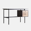 CLEARANCE - Slade 2 Drawer Desk 1300x:- Natural