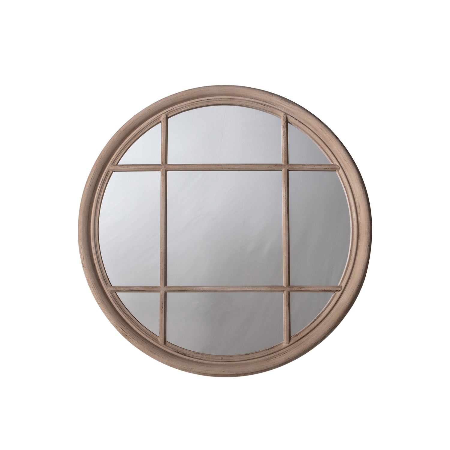Round Window Mirror - Earth