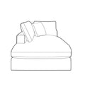 Margo Sofa Module - Chaise Unit LHF