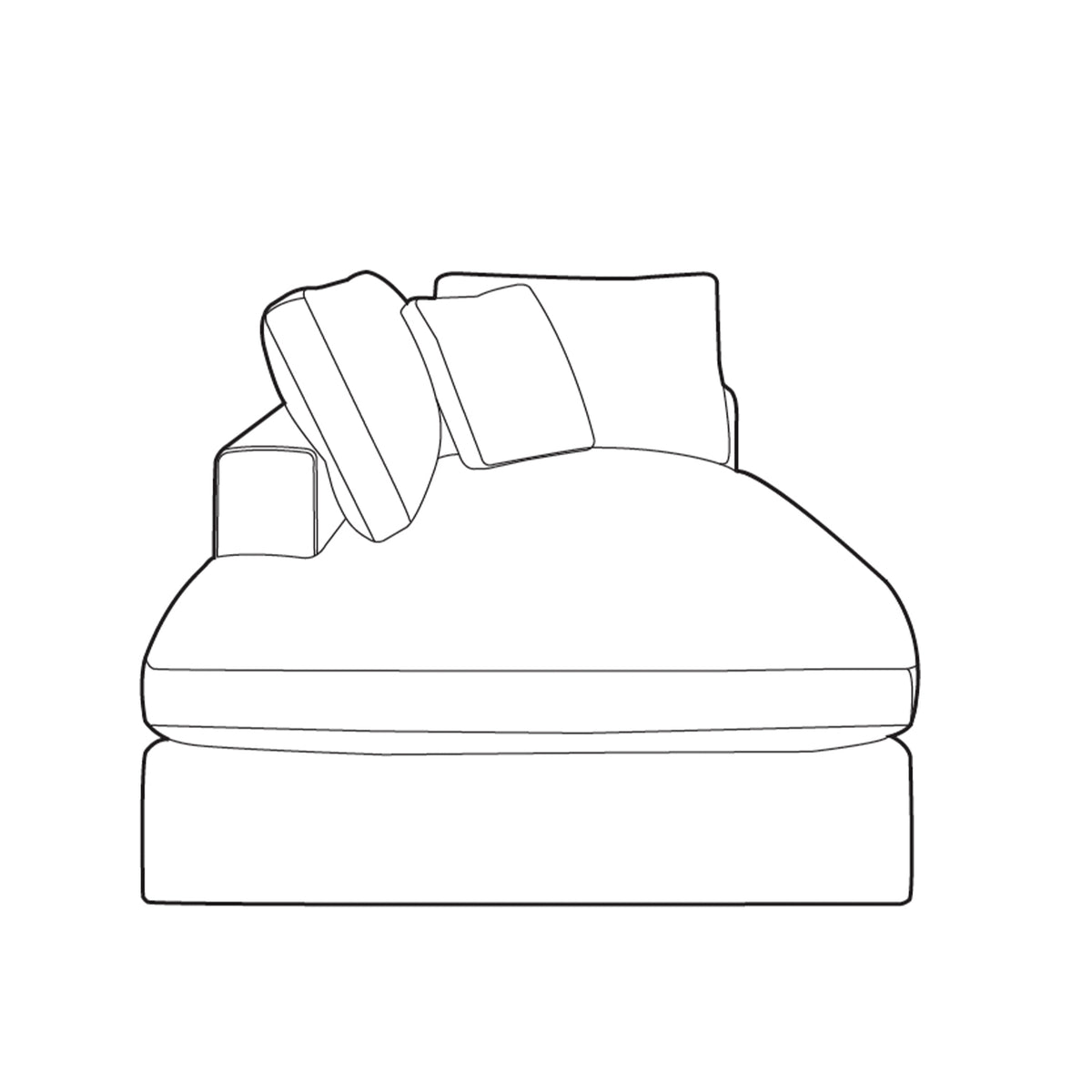 Margo Sofa Module - Chaise Unit LHF