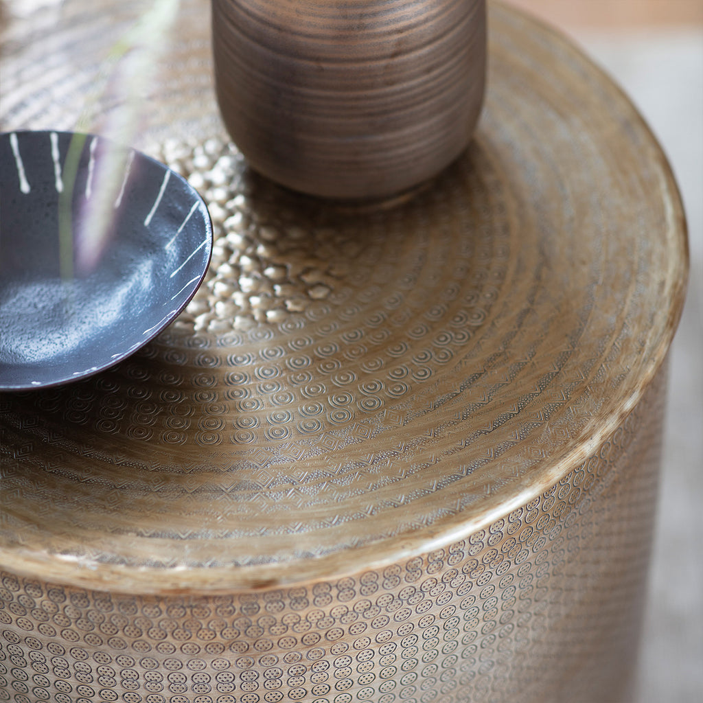 Quinn Side Table - Bronze Metal