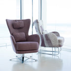 Rocking Base Kylian Armchair With Swivel Base Kylian n customisable Fabrics.