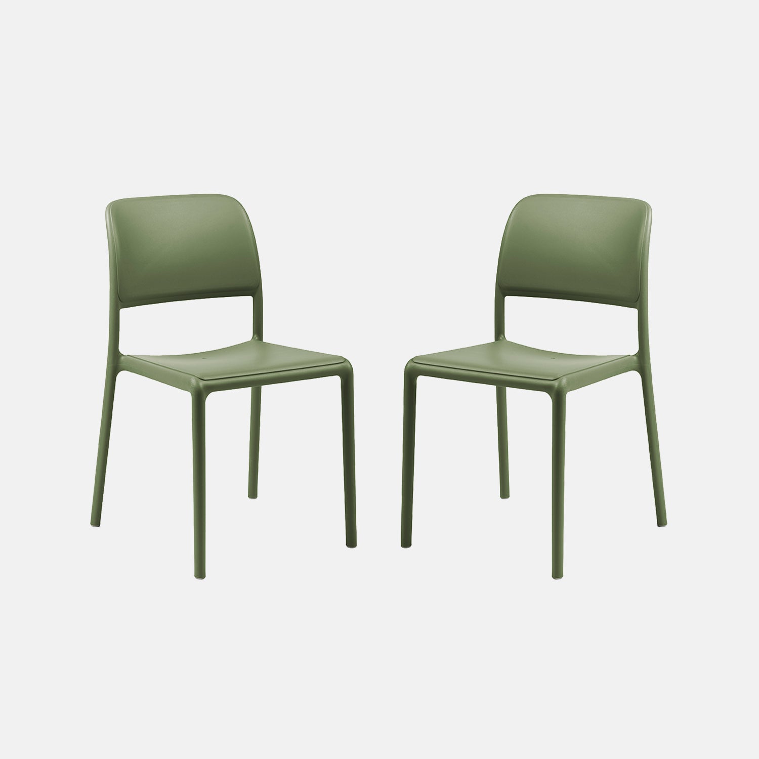 Riva Armless Chair By Nardi - Set of 2