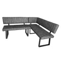 Elsworthy Dining Bench RHF - Grey