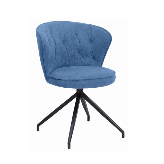 Evelyn Swivel Dining Chair - Blue