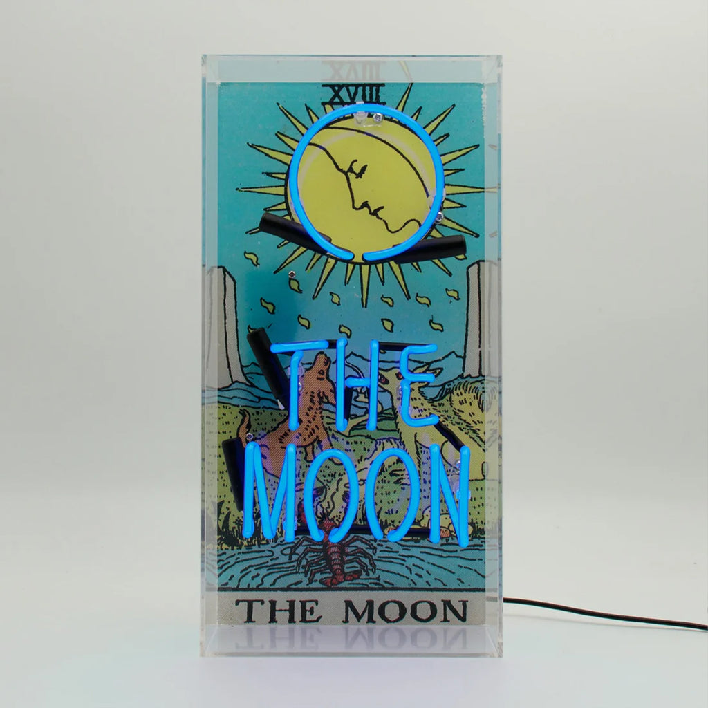 The Moon Neon Light - Blue