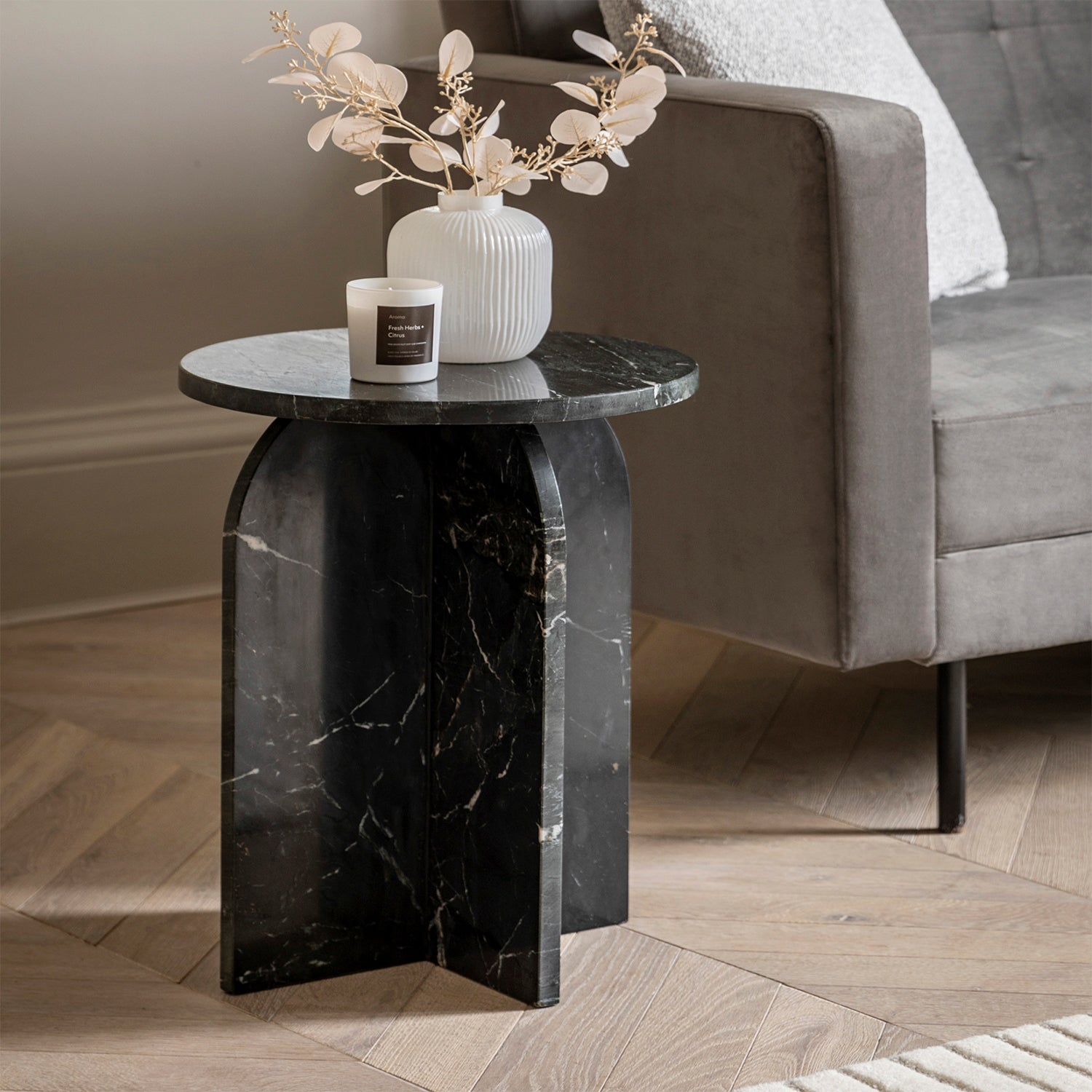 Bowie Side Table:- Black – BF Home